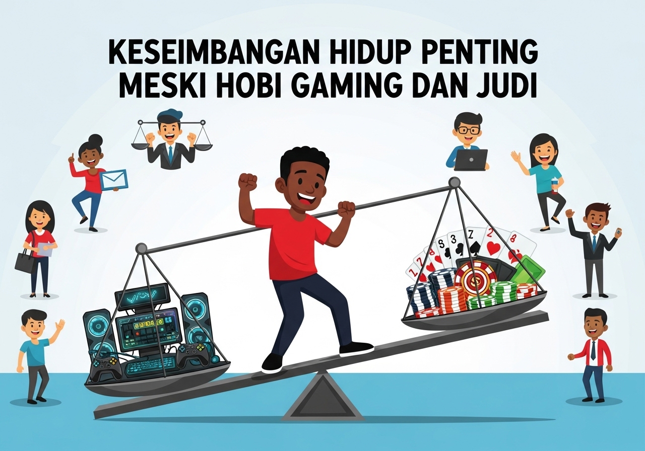 Keseimbangan Hidup Penting Meski Hobi Gaming dan Judi